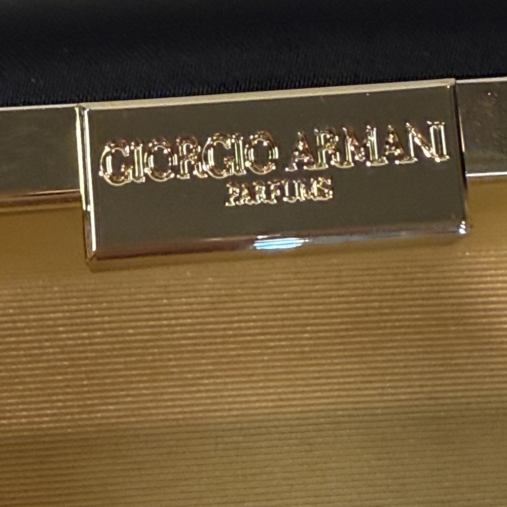 🆕 Giorgio Armani Parfums Black & Gold Clutch Case – Elegant Display Piece 🆕 - Picture 7 of 16